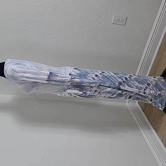 Young Fabulous & Broke Blue and White Yie Dye Dress Size Large - Picture 7 of 10